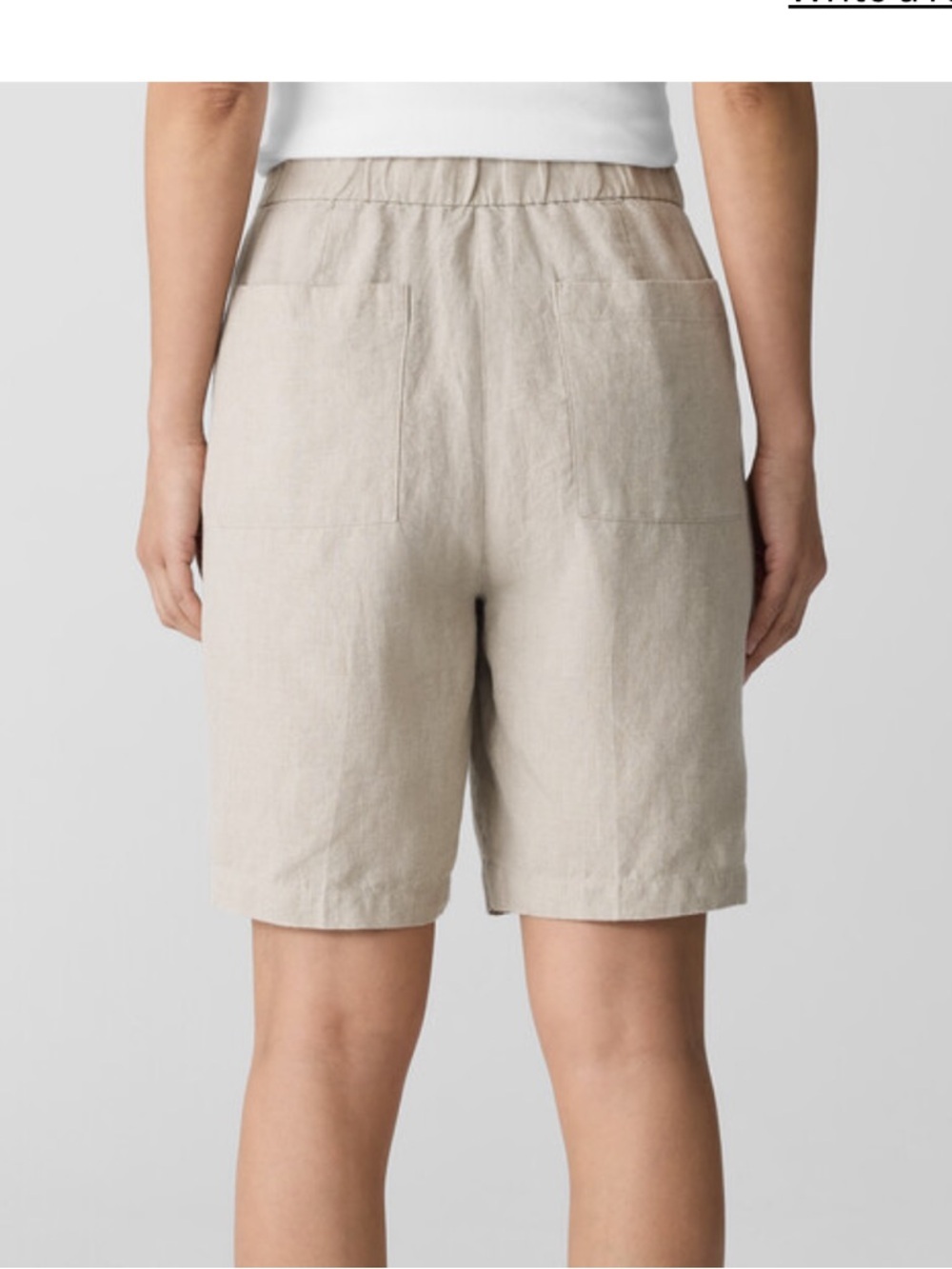 NEW Eileen Fisher Neutral 100% Organic Linen Matching Set XL - Picture 3 of 9